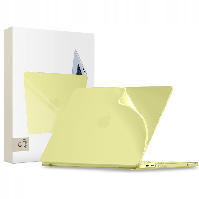 Tech-Protect Softshell case for MacBook Neo 13 2026 - matte yellow