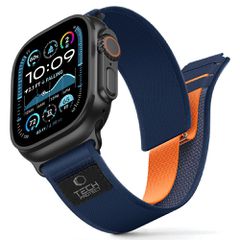 Tech-Protect Nylon Elite Strap for Apple Watch 44 / 45 / 46 / 49 mm - Navy Blue