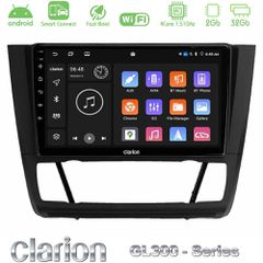 Clarion GL300 Series 4Core Android ClarionOS 2+32GB BMW 1Series E81/E82/E87/E88 (AUTO A/C) Navigation Multimedia Tablet 9" Με Carplay & Android Auto