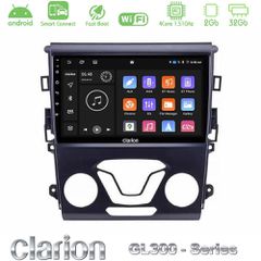 Clarion GL300 Series 4Core Android ClarionOS 2+32GB Ford Mondeo 2014-2017 Navigation Multimedia Tablet 9" Με Carplay & Android Auto