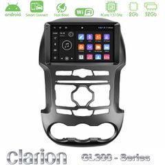 Clarion GL300 Series 4Core Android ClarionOS 2+32GB Ford Ranger 2012-2016 Navigation Multimedia Tablet 9" Με Carplay & Android Auto