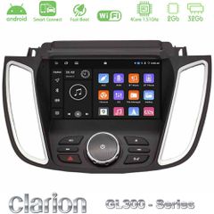 Clarion GL300 Series 4Core Android ClarionOS 2+32GB Ford Kuga/C-Max 2013-2019 Navigation Multimedia Tablet 9" Με Carplay & Android Auto