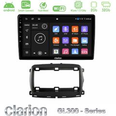 Clarion GL300 Series 4Core Android ClarionOS 2+32GB Fiat 500 2016> Navigation Multimedia Tablet 9" Με Carplay & Android Auto