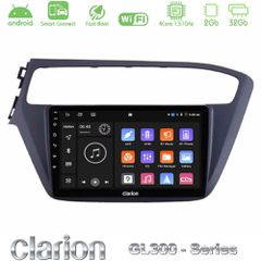 Clarion GL300 Series 4Core Android ClarionOS 2+32GB Hyundai i20 2018-2020 Navigation Multimedia Tablet 9" Με Carplay & Android Auto