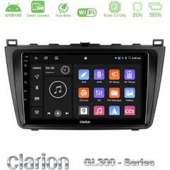 Clarion GL300 Series 4Core Android ClarionOS 2+32GB Mazda 6 2008-2012 Navigation Multimedia Tablet 9" Με Carplay & Android Auto