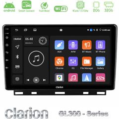 Clarion GL300 Series 4Core Android ClarionOS 2+32GB Renault Clio 5 2020-2025 Navigation Multimedia Tablet 9" Με Carplay & Android Auto