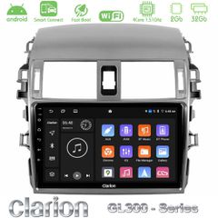 Clarion GL300 Series 4Core Android ClarionOS 2+32GB Toyota Corolla 2008-2010 Navigation Multimedia Tablet 9" Με Carplay & Android Auto