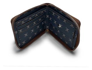 One Piece Wallet Man Zip Skull-thumb-2