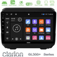 Clarion GL300+ Series 4Core Android ClarionOS 4+64GB Jeep Wrangler 2018-> Navigation Multimedia Tablet 9"