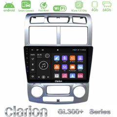 Clarion GL300+ Series 4Core Android ClarionOS 4+64GB Kia Sportage 2005-2008 Navigation Multimedia Tablet 9""