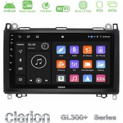 Clarion GL300+ Series 4Core Android ClarionOS 4+64GB Mercedes A/B/Vito/Sprinter Class Navigation Multimedia Tablet 9"