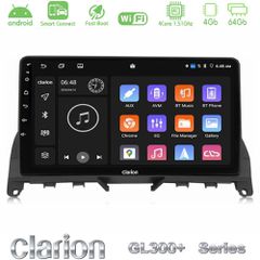 Clarion GL300+ Series 4Core Android ClarionOS 4+64GB Mercedes C Class W204 Navigation Multimedia Tablet 9"