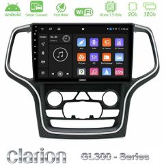 Clarion GL300 Series 4Core Android ClarionOS 2+32GB Jeep Grand Cherokee 2014-2020 Navigation Multimedia Tablet 10" Με Carplay & Android Auto