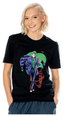 DC Comics T-Shirt The Joker Anime Red Light Size S