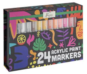 Nassau - Acrylic Paint Brush Markers, 24 Pcs (AR017001) / Toys