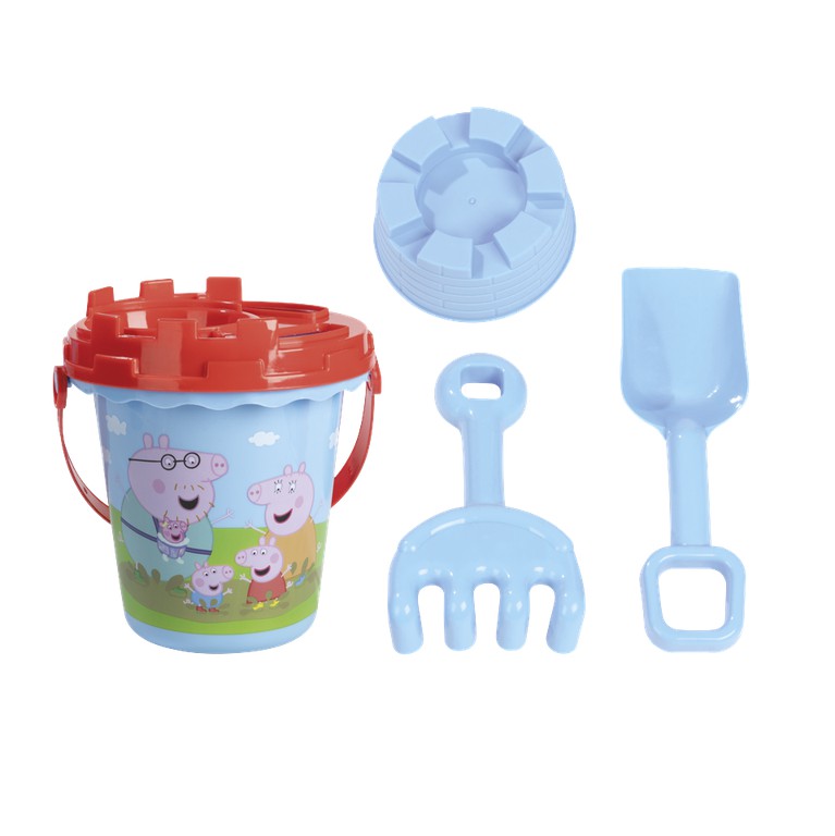 Moxy - Peppa Beach Bucket Blue, 5pcs (168501)