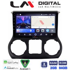 LM Digital - LM ZW8745 GPS Οθόνη OEM Multimedia Αυτοκινήτου για JEEP WRANGLER 2011>2018 (CarPlay/AndroidAuto/BT/GPS/WIFI)
