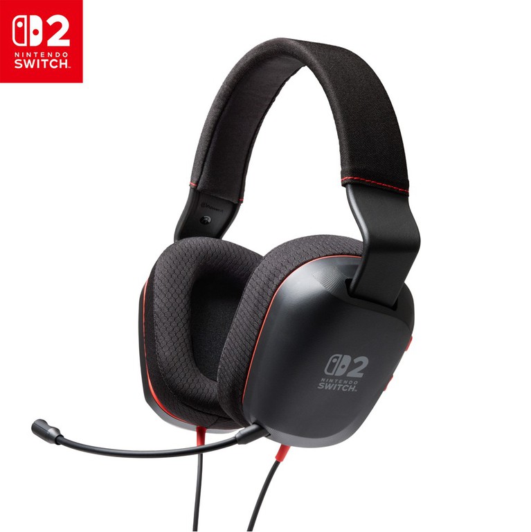 PowerA - Wired Stereo Headset for Nintendo Switch 2 - Black / Nintendo Switch 2