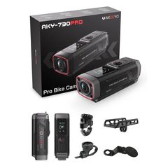 AKEEYO 730Pro 4K Handlebar Video Recorder Sports Camera for Bikes and Motorcycles - Black-thumb-1