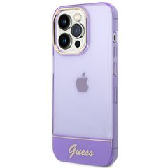 Etui Guess Translucent na iPhone 14 Pro Max - fioletowe-thumb-1