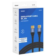 Savio CL-211 DisplayPort cable 3 m Black-thumb-2