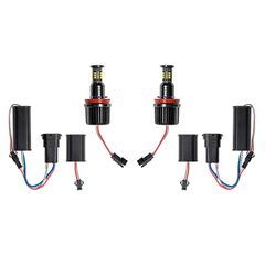Λάμπες Led Για Angel Eyes Bmw 3 E90 E92 5 E60 X5 E70 X6 E71 H8 120W Canbus Λευκές 2 Τεμάχια