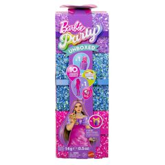 Barbie - Glam Party Unboxed Pink Curvy Doll (JFY67) / Toys