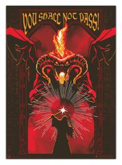 The Lord of the Rings Luminescent Poster Balrog 50 x 70 cm