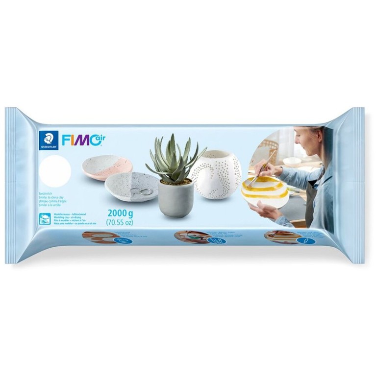 FIMO - Air Basic Modelling Clay – 2000 g – White (8102‑0) / Toys