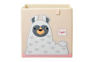 3 Sprouts - Storage Box - White Llama / Baby and Children