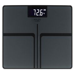 Bathroom scale ADLER AD 8194s STRIPES rechargeable USB-C Black
