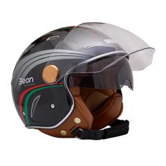 Κράνος Μηχανής Jet BEON B-122 (ΕΣ/ΚΗ ΦΥΜΕ ΖΕΛ/ΝΑ) BLACK/ITALIA