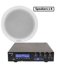 Adastra 8*EC56V+UM60 Πακέτο Background Music με 8 Ηχεία Οροφής 100V και Μίκτη-ενισχυτή 60W BT/USB