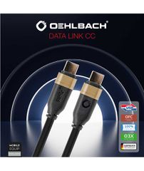 Oehlbach DATA LINK CC Καλώδιο USB type C - type C 1m Black (Τεμάχιο)-thumb-1