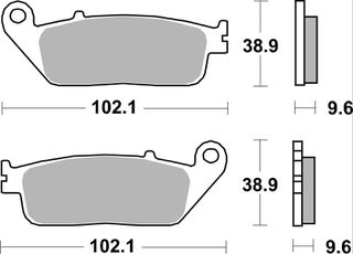 ΤΑΚΑΚΙΑ ΕΜΠΡΟΣ ΦΡΕΝΟΥ HONDA CBR250 R 17-21 CBR300R CMX500 REBEL 17-21 CBR650 F NC750 D INTEGRA 17-19 SH350 07096CC | BREMBO