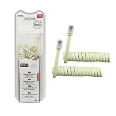 Καλώδιο γραμμής τηλεφώνου σπιράλ - 4P4C - 4m - 097060 - Beige