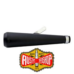 Megaphone universal muffler 16.5" long black with TE tip
