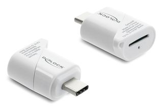 DELOCK card reader 91427 για micro SD, USB-C σύνδεση, 5Gbps, λευκό