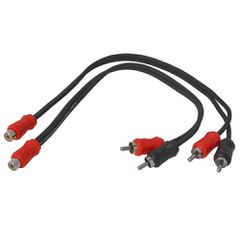 Autoconnect L1RCAY2M1FC 2 Male 1 Female Coaxial RCA Splitters 0.3m ζεύγος