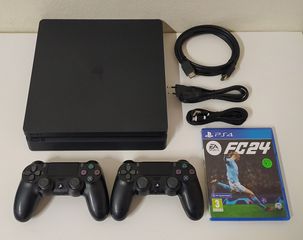 Sony PS4 Slim 1TB + 2 Χειριστήρια + FC24