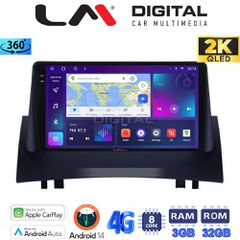 LM Digital - LM ZD8138 GPS Οθόνη OEM Multimedia Αυτοκινήτου για Renault Megane2 2002 > 2008 (CarPlay/AndroidAuto/BT/GPS/WIFI/GPRS)
