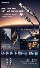 REMAX C1 240W (4 in 1 FAST CHARGING CABLE)-thumb-2