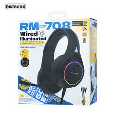 REMAX RM-708 (BLACK) RGB WIRED HEADSET-thumb-1