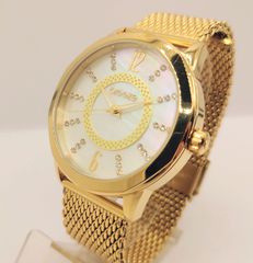 BREEZE Essensia Crystals Gold Stainless Steel Bracelet γυναικείο ρολόι Quartz A9066 ΤΙΜΗ