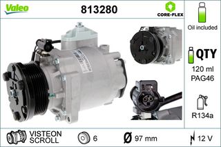 Συμπιεστής / Κομπρεσέρ Kλιματισμού VALEO VAL813280 για FORD TOURNEO - TRANSIT-thumb-4