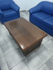 Σετ σαλονιού με 2 καναπέδες διθέσιους, 1 πολυθρόνα και τραπεζάκι
