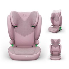 Kinderkraft Junior Fix 2 Plus Κάθισμα Αυτοκινήτου i-Size 100-150cm Pink