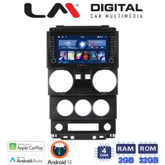 LM Digital - LM ZG4748 GPS Οθόνη OEM Multimedia Αυτοκινήτου για JEEP WRANGLER 2007 > 2011 (CarPlay/AndroidAuto/BT/GPS/WIFI/GPRS)
