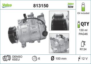 Συμπιεστής / Κομπρεσέρ Kλιματισμού VALEO VAL813150 για AUDI A4 - A5 - Q5-thumb-4