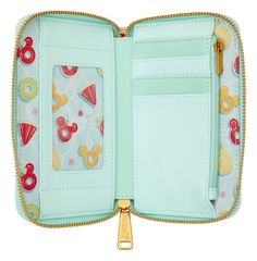 Mickey & Minnie Beach Fun Zip Around Wallet-thumb-3